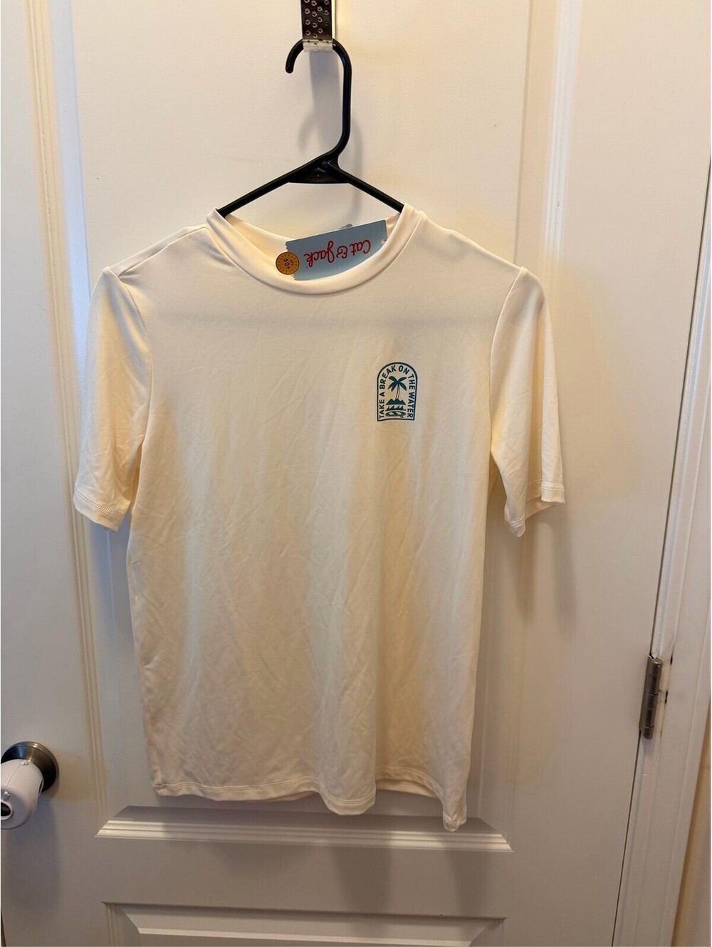 Cat & Jack Cream T-Shirt Take A Break On The Water Graphic Tee active super soft